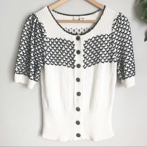 Moth short sleeve sweater